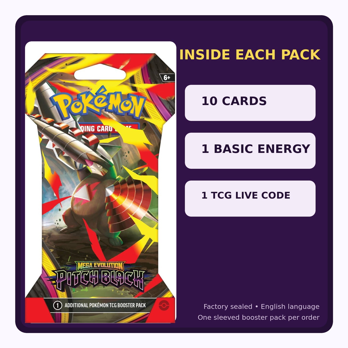 Pitch Black - Sleeved Booster Pack