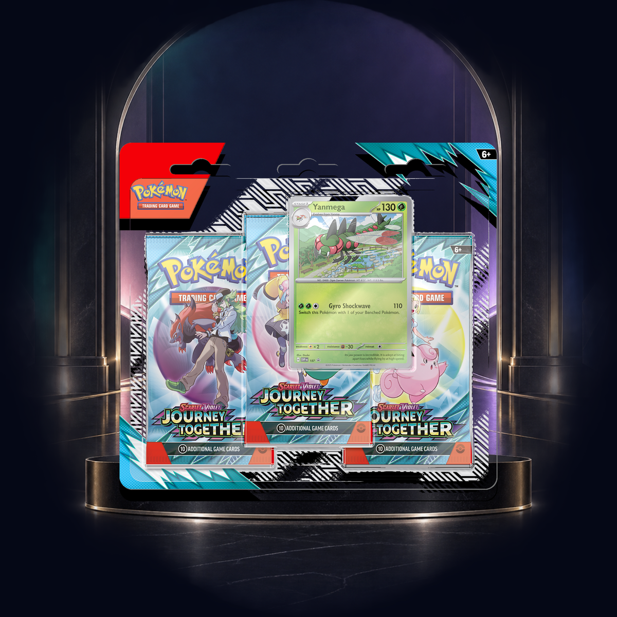 Pokemon TCG: Scarlet & Violet - Journey Together 3-Pack Blister - Yanmega