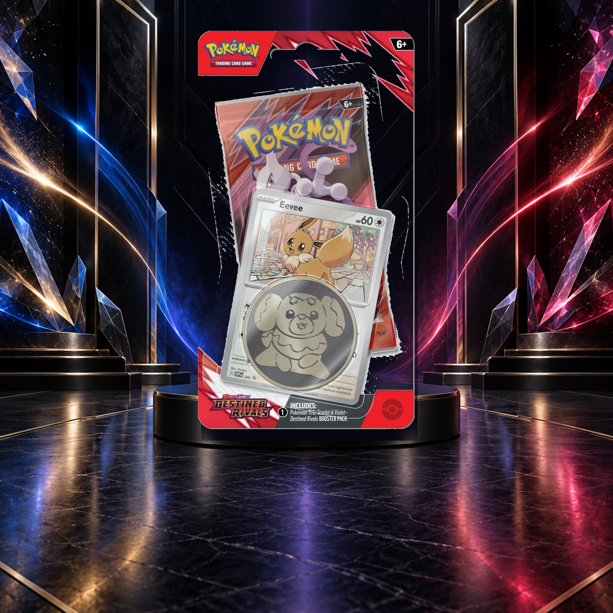 Pokémon TCG: Destined Rivals Single Pack Blister – Eevee