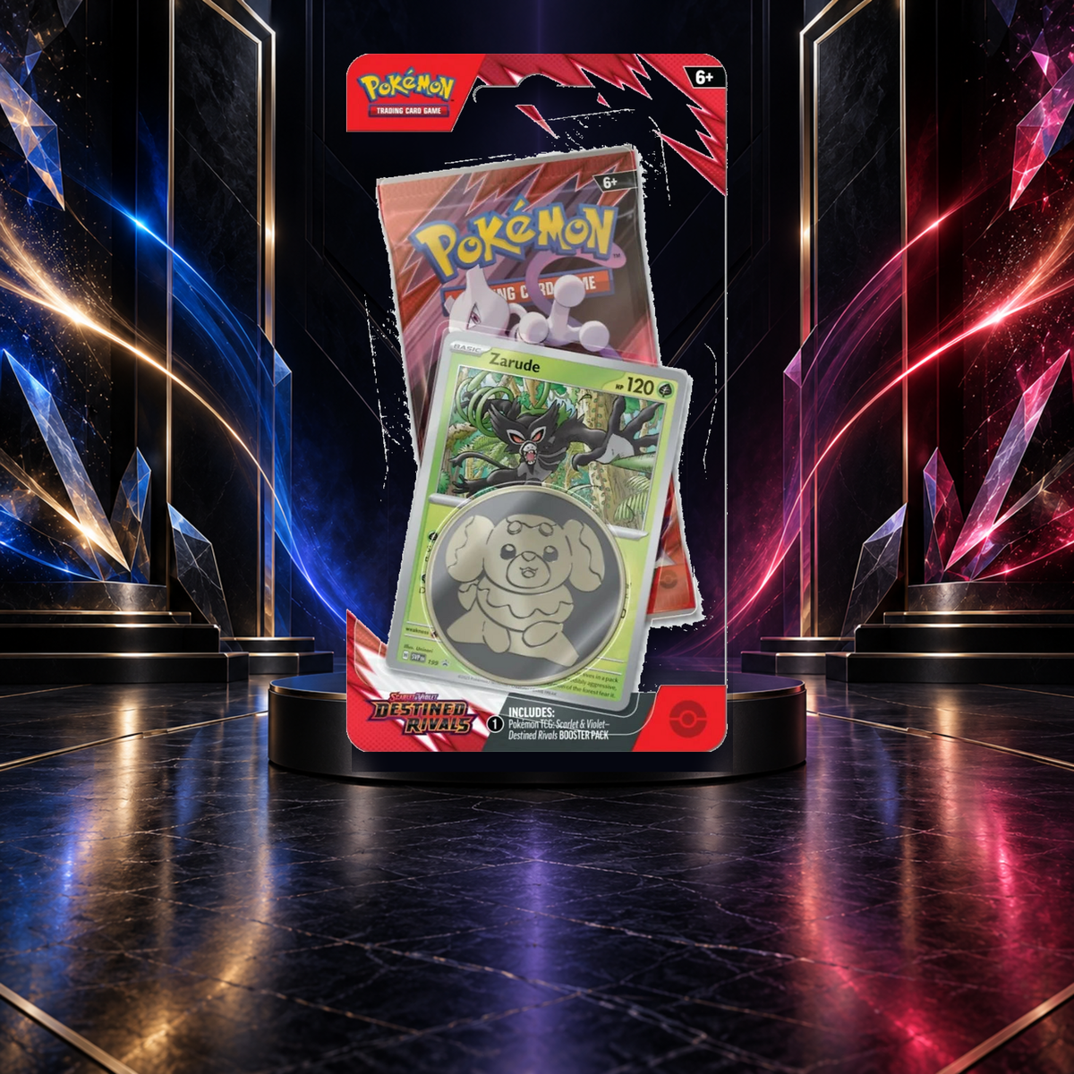 Pokémon TCG: Destined Rivals Single Pack Blister – Zarude
