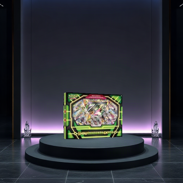 Shiny Rayquaza EX Box — English factory-sealed Shiny Rayquaza-EX Box, quantity 1