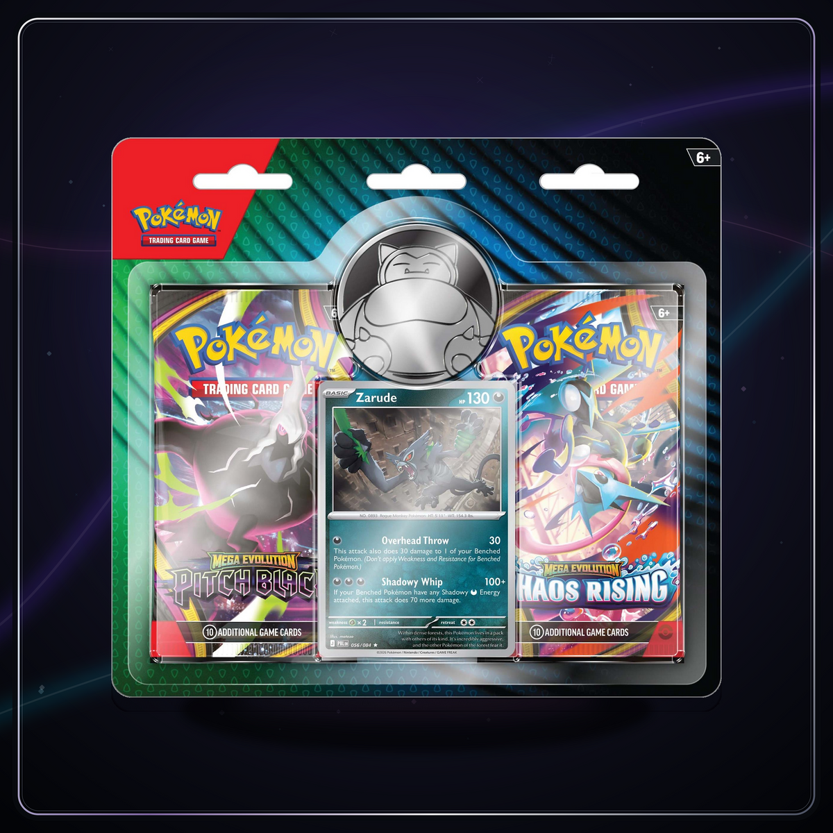 Pokémon TCG: Zarude 2-Pack Blister – Pitch Black & Chaos Rising