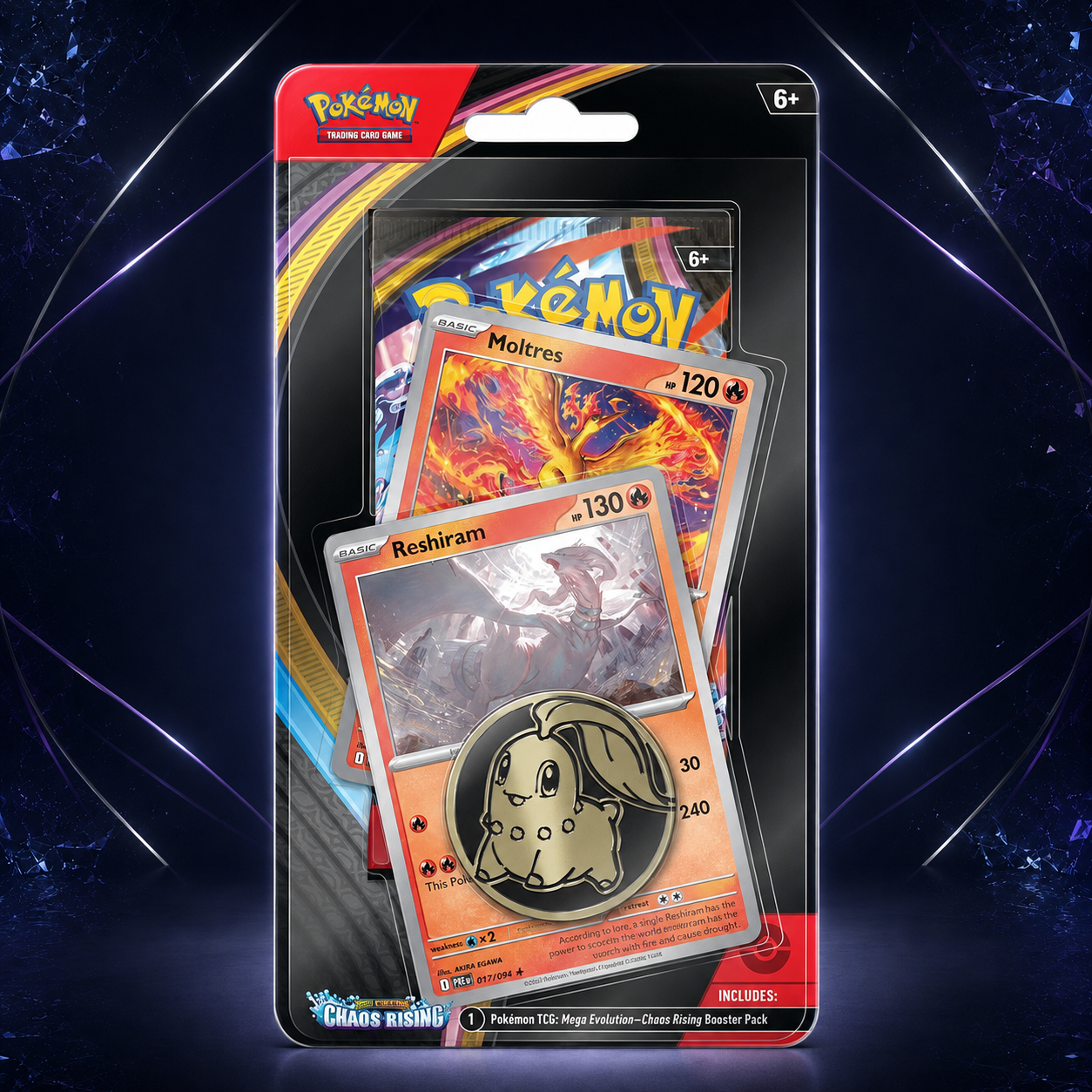 Chaos Rising Single Pack Blister [Reshiram/Moltres]