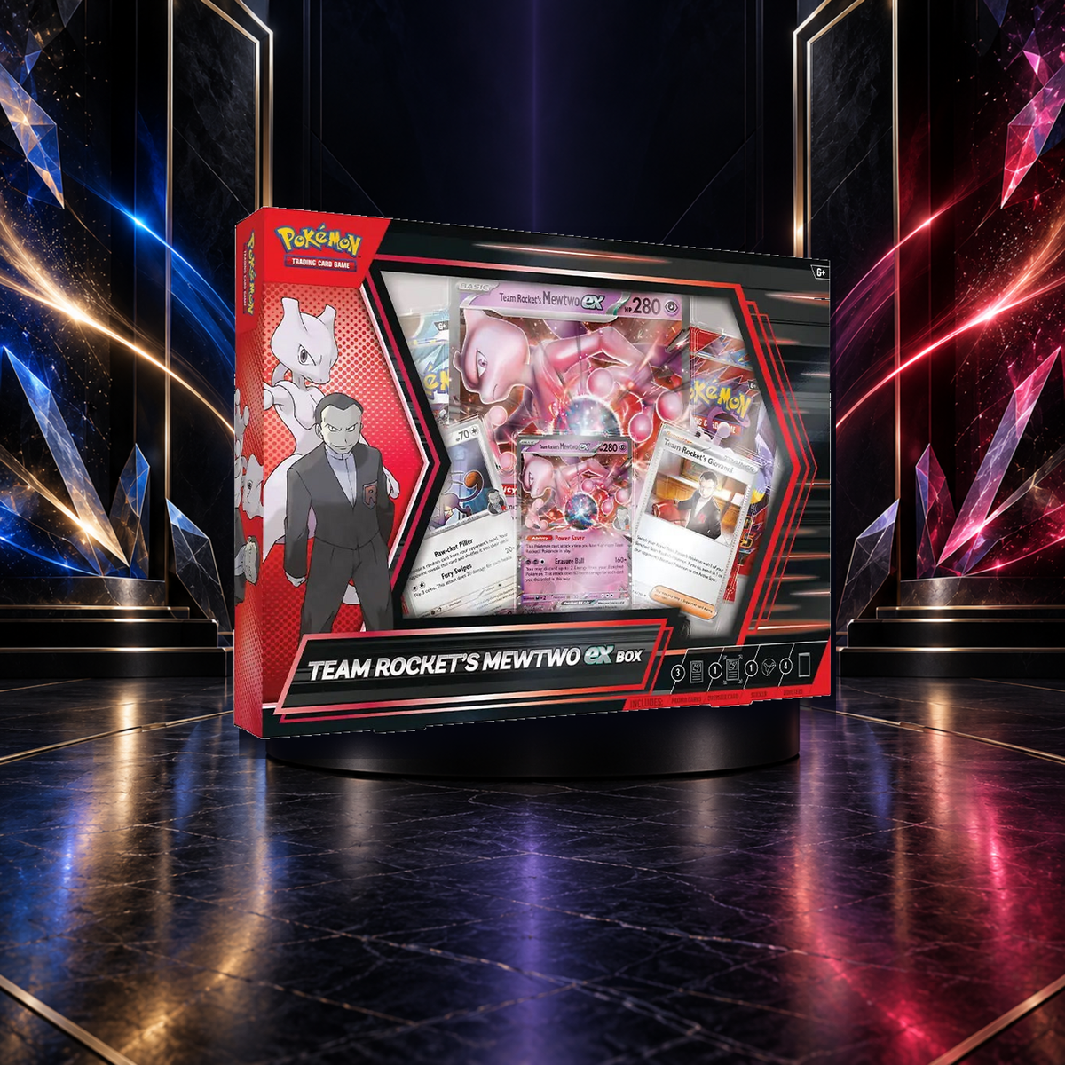 Pokémon TCG: Team Rocket's Mewtwo ex Box