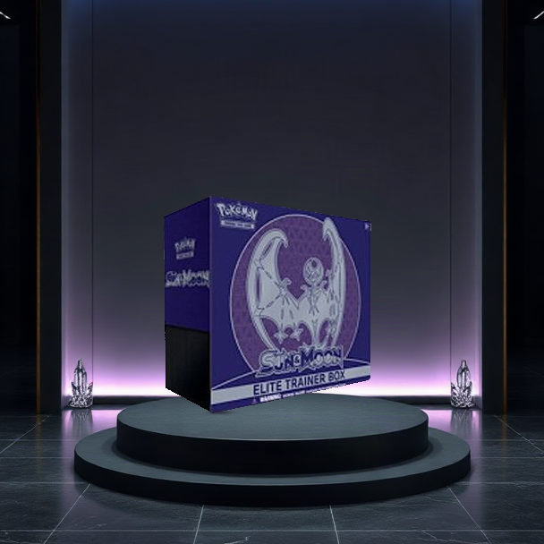 Pokémon TCG: Sun & Moon Elite Trainer Box—Lunala — English factory-sealed retail box; Lunala artwork variant