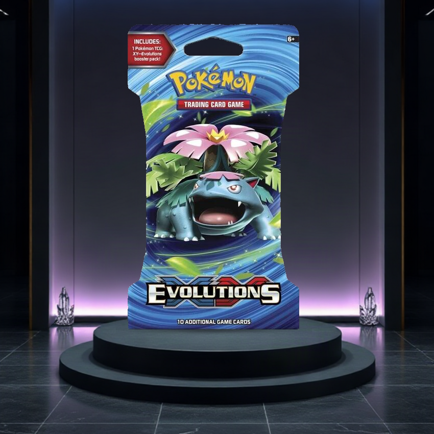 XY - Evolutions Sleeved Booster Pack — English factory-sealed original retail sleeved booster pack