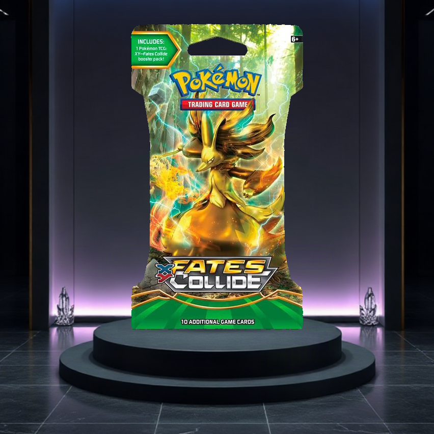 XY - Fates Collide Sleeved Booster Pack [Delphox BREAK] — English factory-sealed sleeved booster pack; Delphox BREAK artwork